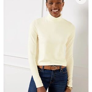 Talbots Cream Turtleneck Sweater